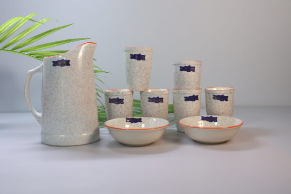 Rustic Stoneware Jug & Tumbler Set - Image 5