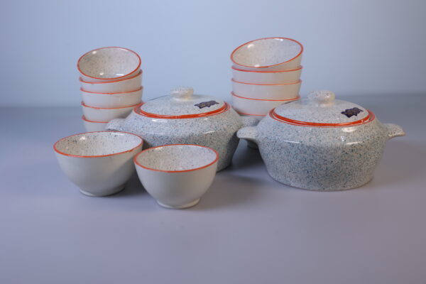 Rustic Ceramic Serving & Bowl Set-51-pieces - Image 5