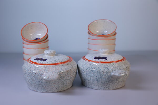 Rustic Ceramic Serving & Bowl Set-51-pieces - Image 6