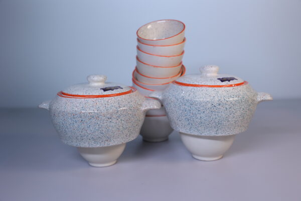 Rustic Ceramic Serving & Bowl Set-51-pieces - Image 2
