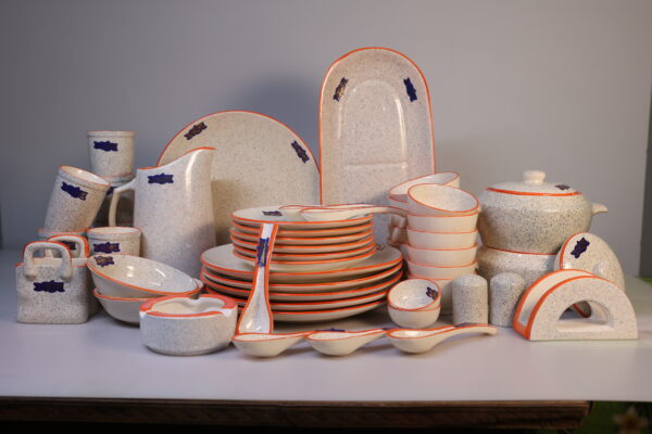 Rustic Ceramic Serving & Bowl Set-51-pieces - Image 3
