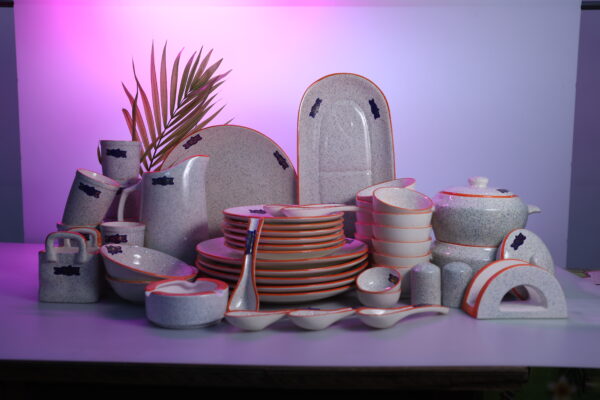 Royal Speckled 51-Piece Complete Dinnerware Set - Image 5