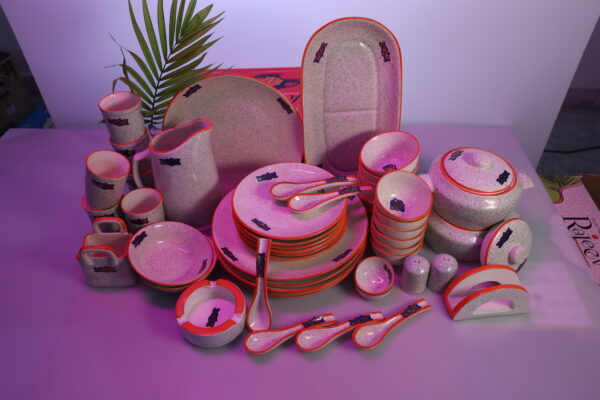 Royal Speckled 51-Piece Complete Dinnerware Set - Image 4