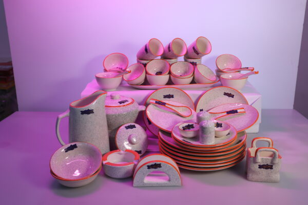 Royal Speckled 51-Piece Complete Dinnerware Set - Image 2