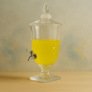 Crystal Cut Glass Beverage Dispenser with Tap (3L)