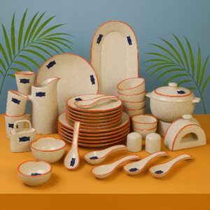Royal Speckled 40-Piece Complete Dinnerware Set