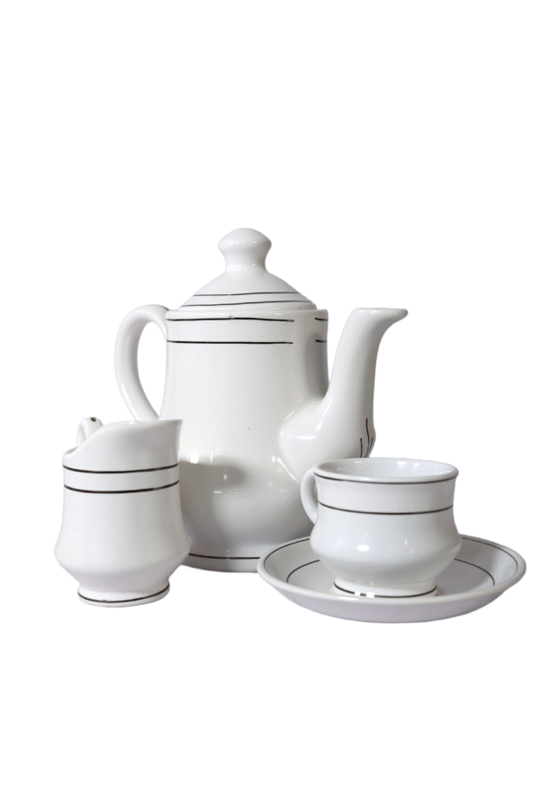 Luxora Black & Gold Ceramic Tea Set (15-Piece) - Image 4