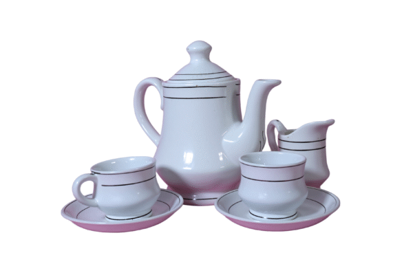 Ivory Classic Line Ceramic Tea Set (5-Piece) - Image 6