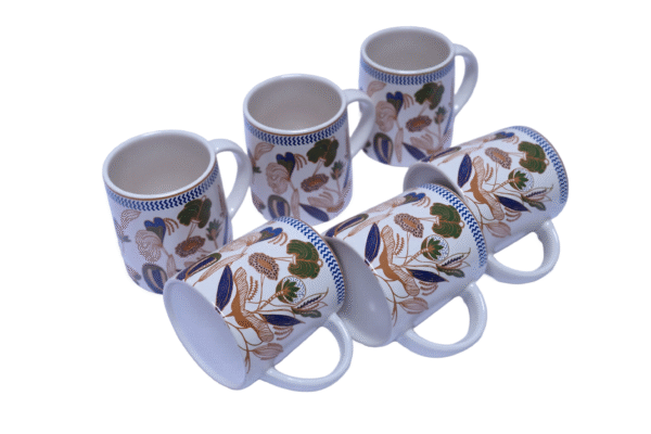 Floral Botanical Ceramic Mug Set - Image 4