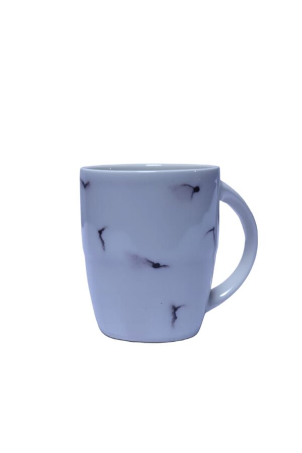 Crackle Glaze White Ceramic Mug Set (Set of 2) - Image 3